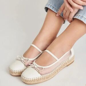 Dolce Vita Cambre Ballet Flats White Mesh Size 6.5